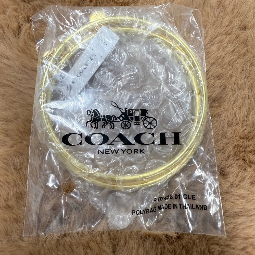 Coach 3 Gold Charm Bracelets - Picture 3 of 3